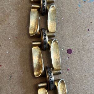 JJ VINTAGE GEOMETRIC BRACELET BRUSHED GOLDTONE